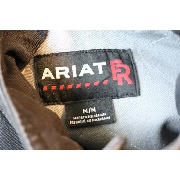 Ariat FR Mens Medium Flame Fire Resistant Workhorse Canvas Field Jacket B1132